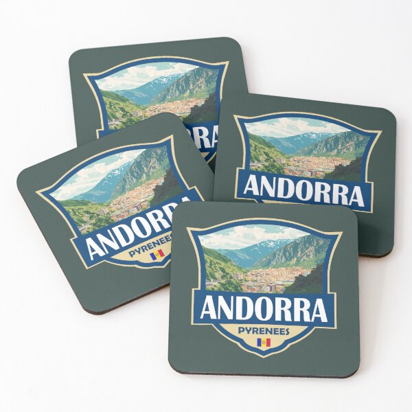 Item preview, Andorra Illustration Retro Badge designed and sold by KrisSidDesigns.