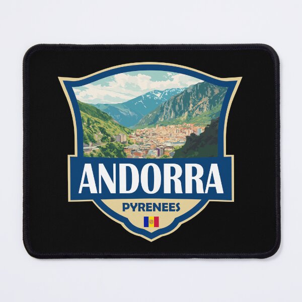 Item preview, Andorra Illustration Retro Badge designed and sold by KrisSidDesigns.