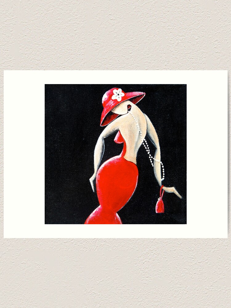 Alternate view of Miss Sassy Art Print