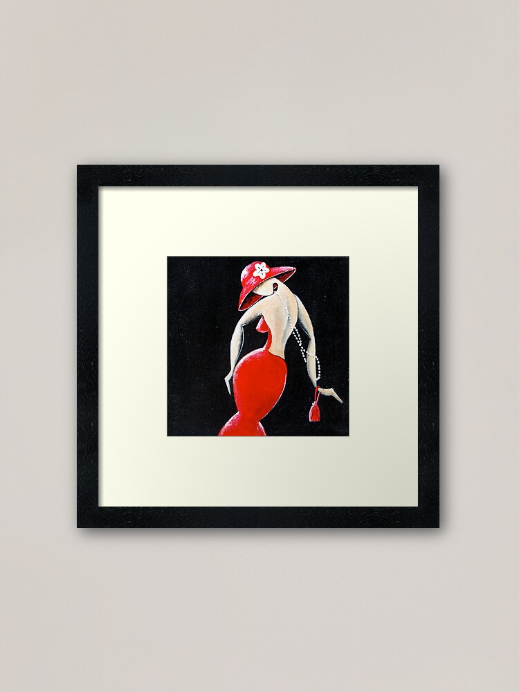 Alternate view of Miss Sassy Framed Art Print