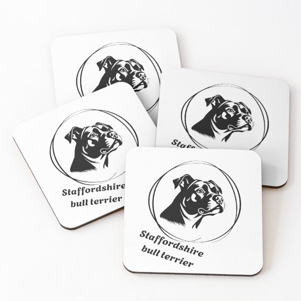 Item preview, Staffordshire Bull Terrier Head Silhouette – Custom Dog Art designed and sold by SimpleUla.