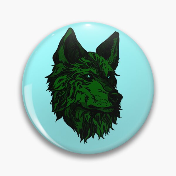 Item preview, Green wild wolf designed and sold by Maryart8.