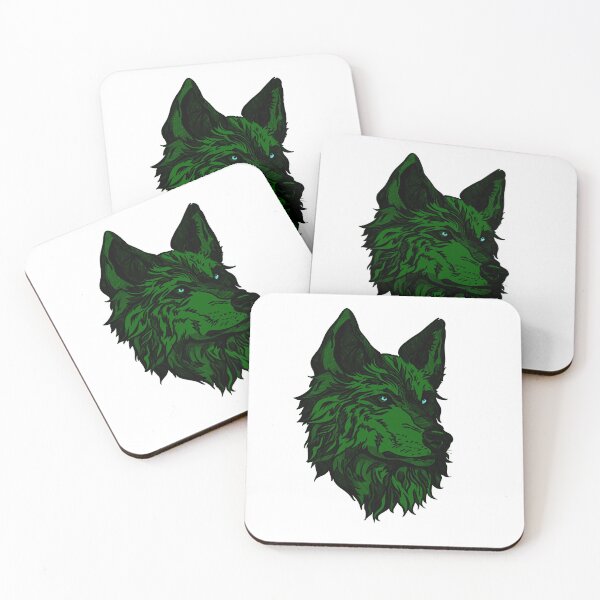 Item preview, Green wild wolf designed and sold by Maryart8.