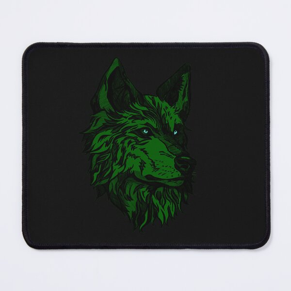 Item preview, Green wild wolf designed and sold by Maryart8.