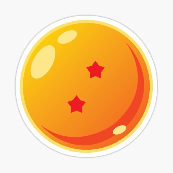 Dragonball Two Star Sticker By Winstongambro Redbubble