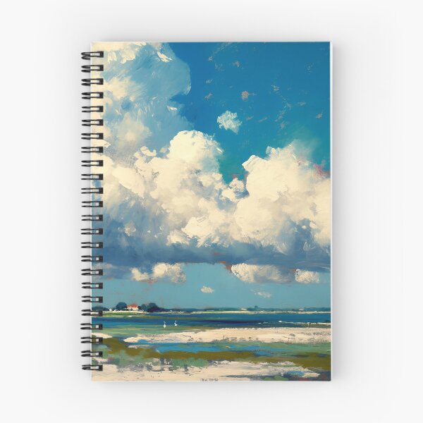 Artikelvorschau, Ausgedehnte Wolken über malerischer Küstenlandschaft entworfen und verkauft von Paintings By Simon .