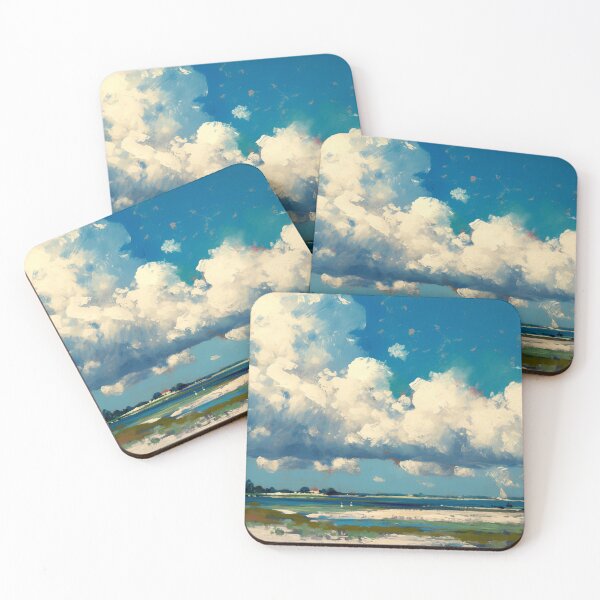 Item preview, Expansive Clouds Over Scenic Coastal Landscape designed and sold by Paintings By Simon .
