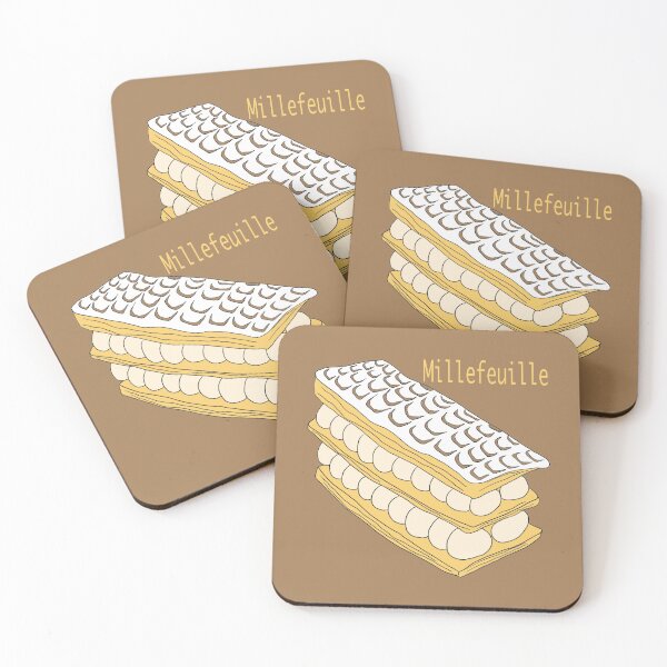 Item preview, Millefeuille - French Pastry Illustration designed and sold by CecileLenam.