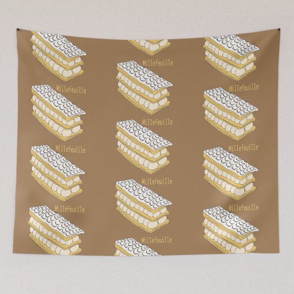 Item preview, Millefeuille - French Pastry Illustration designed and sold by CecileLenam.