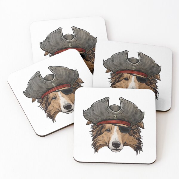 Item preview, Pirate Collie Dog designed and sold by whyitsme.