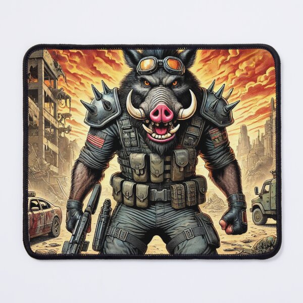 Item preview, Post-apocalyptic Warhog Warrior designed and sold by RobDaHoody.