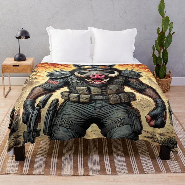 Item preview, Post-apocalyptic Warhog Warrior designed and sold by RobDaHoody.