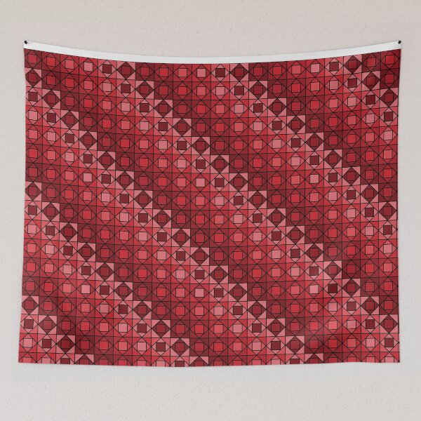 Item preview, Red Squares within Squares designed and sold by Lindsey Popejoy.