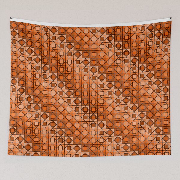 Item preview, Orange Squares within Squares designed and sold by Lindsey Popejoy.
