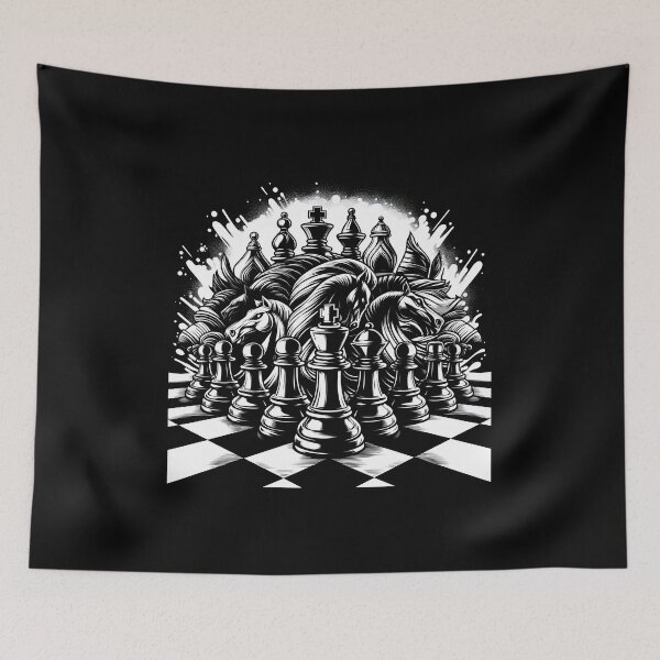 Item preview, Elegant Chessboard Illustration for Creative Prints designed and sold by Eiadlight.