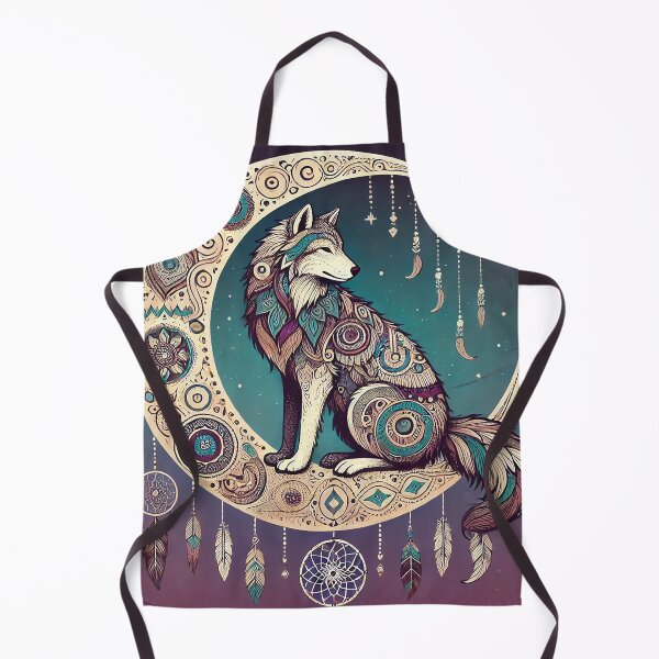 Item preview, Boho Wolf On Moon designed and sold by alw951.