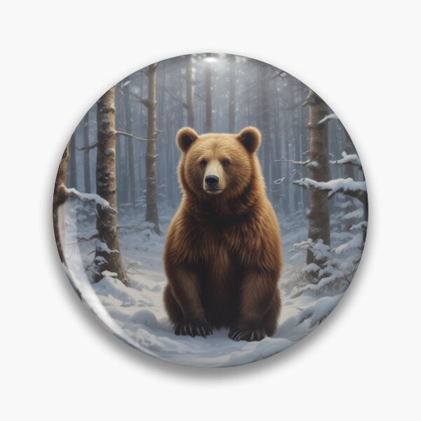 Artikelvorschau, Niedlicher Bär verschneiter Wald entworfen und verkauft von tsarr.