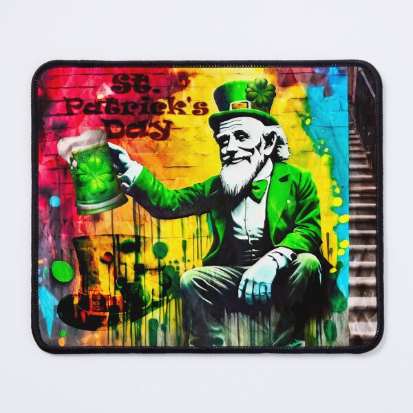 Item preview, St Patrick's Day Celebration Irish Leprechaun Graffiti designed and sold by Drone-tees.