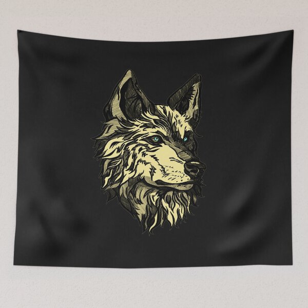 Item preview, Gold wild wolf designed and sold by Maryart8.