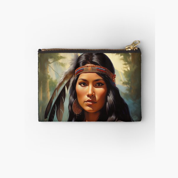 Item preview, Native American Woman Portrait designed and sold by PetsArt.