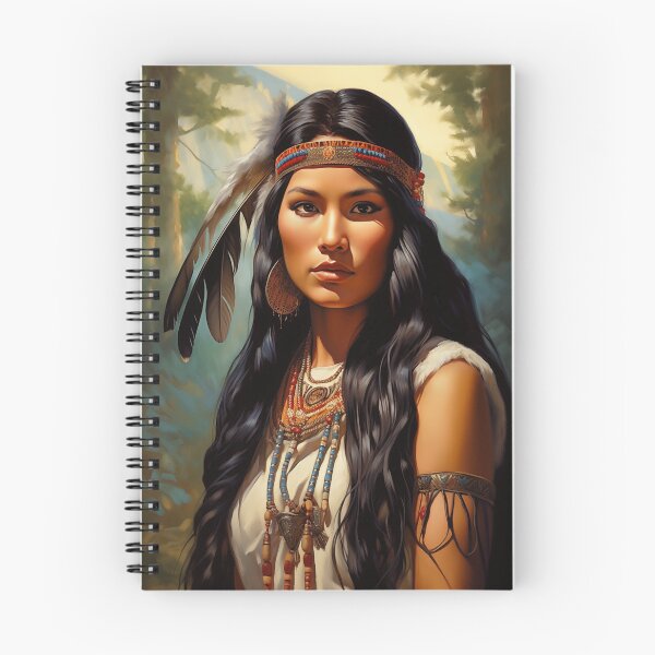 Item preview, Native American Woman Portrait designed and sold by PetsArt.