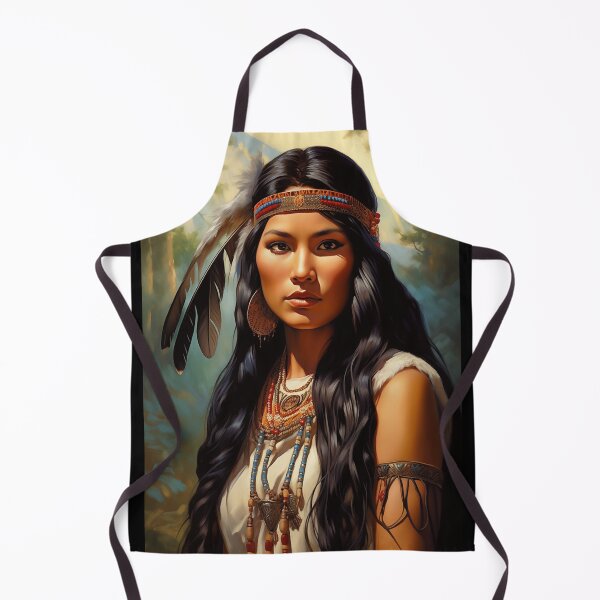 Item preview, Native American Woman Portrait designed and sold by PetsArt.