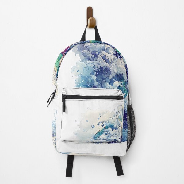 Item preview, Anime-Style Serpent Rising – Japanese Great Wave-Inspired Snake Art designed and sold by AnnDesignStudio.