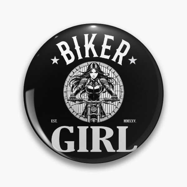 Item preview, Biker Girl – Perfect for motorcycle fans designed and sold by RetroMaritalArt.