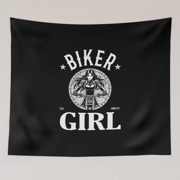 Item preview, Biker Girl – Perfect for motorcycle fans designed and sold by RetroMaritalArt.