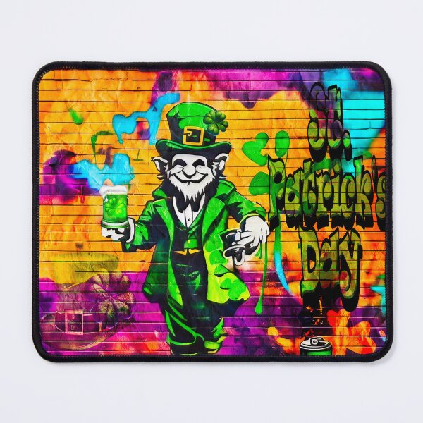 Item preview, St Patrick's Day Celebration Irish Leprechaun Graffiti designed and sold by Drone-tees.