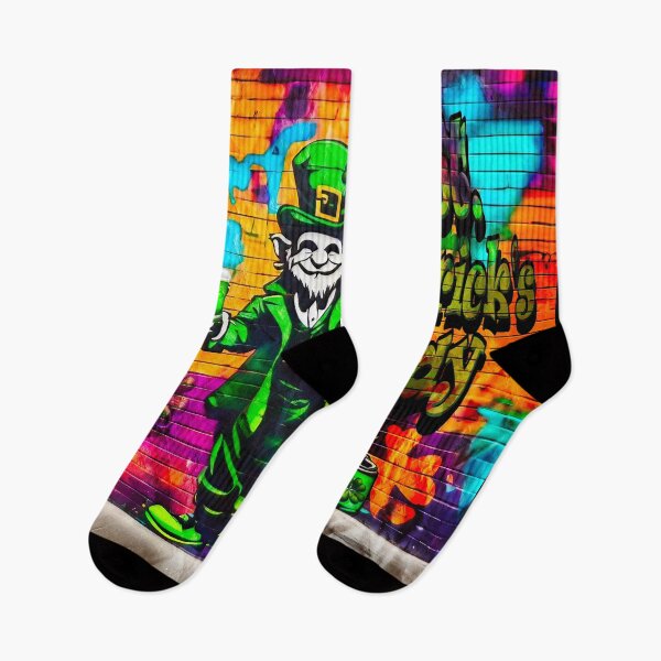 Item preview, St Patrick's Day Celebration Irish Leprechaun Graffiti designed and sold by Drone-tees.