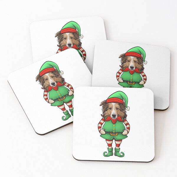 Item preview, Funny Christmas Elf Collie Dog designed and sold by whyitsme.