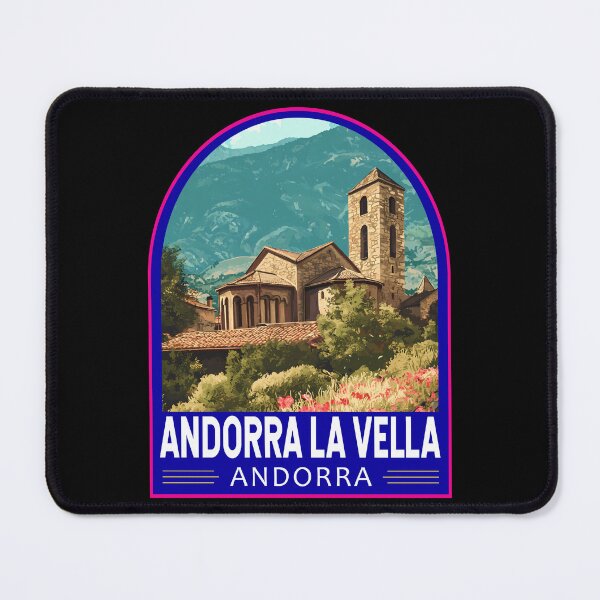Item preview, Andorra la Vella Travel Art Emblem designed and sold by KrisSidDesigns.