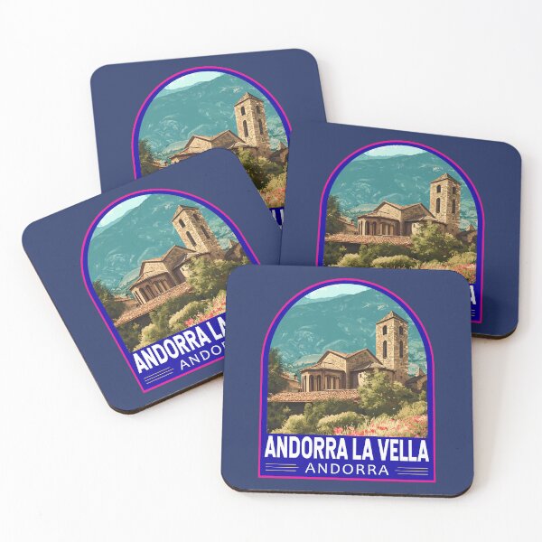 Item preview, Andorra la Vella Travel Art Emblem designed and sold by KrisSidDesigns.