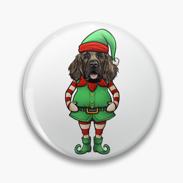 Item preview, Funny Christmas Elf Leonberger Dog designed and sold by whyitsme.