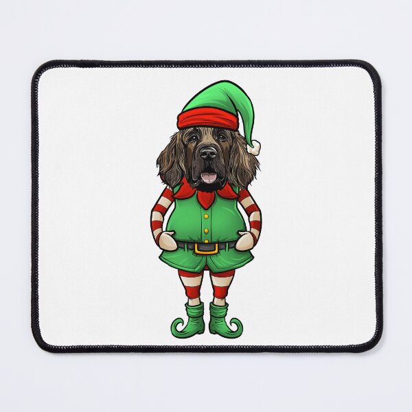 Item preview, Funny Christmas Elf Leonberger Dog designed and sold by whyitsme.