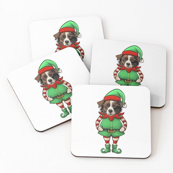 Item preview, Funny Christmas Elf Miniature American Shepherd Dog designed and sold by whyitsme.