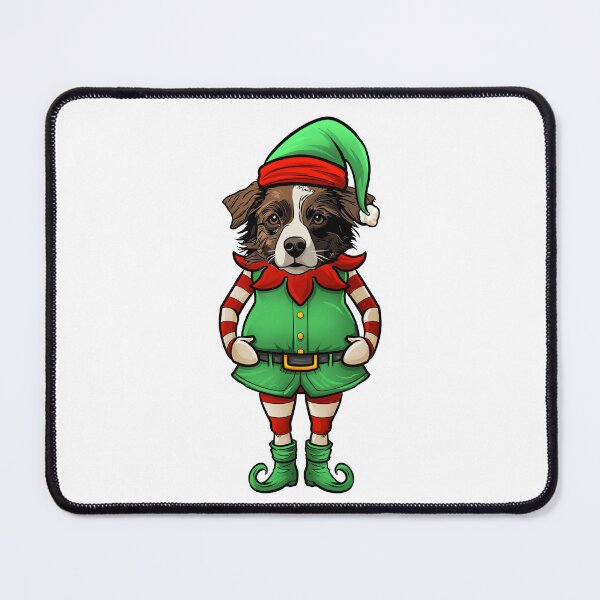 Item preview, Funny Christmas Elf Miniature American Shepherd Dog designed and sold by whyitsme.