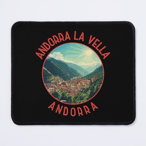 Item preview, Andorra la Vella Retro Distressed Circle designed and sold by KrisSidDesigns.