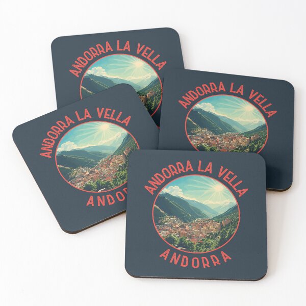 Item preview, Andorra la Vella Retro Distressed Circle designed and sold by KrisSidDesigns.