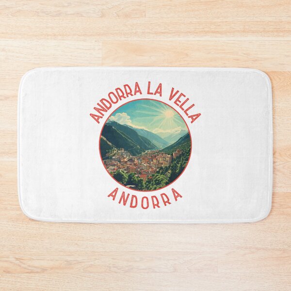 Item preview, Andorra la Vella Retro Distressed Circle designed and sold by KrisSidDesigns.