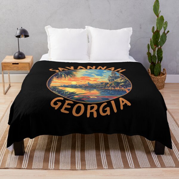 Item preview, Savannah in Georgia USA Vintage Travel Art Emblem designed and sold by MaateoDesign.