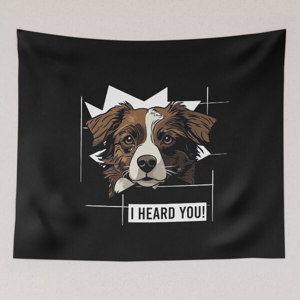 Item preview, Funny Miniature American Shepherd Saying I Heard You designed and sold by whyitsme.