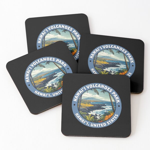 Item preview, Hawai‘i Volcanoes National Park Circular Badge Art designed and sold by Stylish Grapefruit Familia.