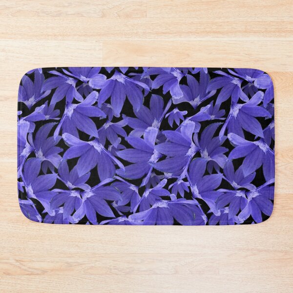 Item preview, Tossed Roadside Wildflower Blues on Black designed and sold by Art in My Loft.