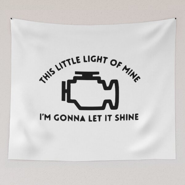 Item preview, Check Engine, This Little Light Of Mine, I'm Gonna Let it Shine designed and sold by FitFisher.