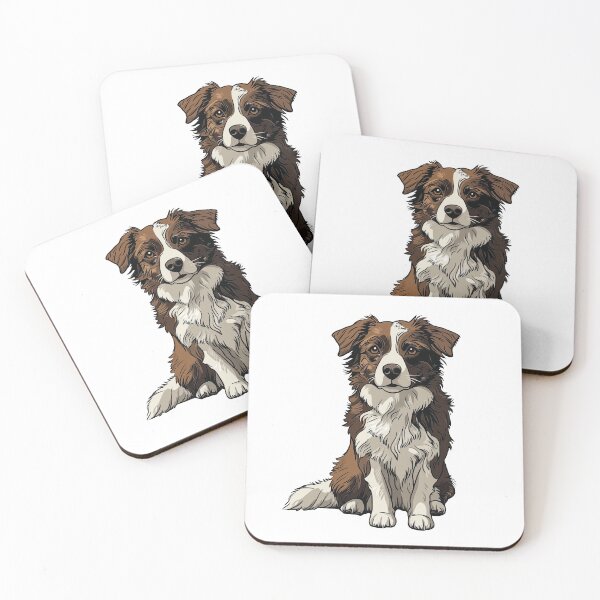 Item preview, Miniature American Shepherd Dog Illustration designed and sold by whyitsme.