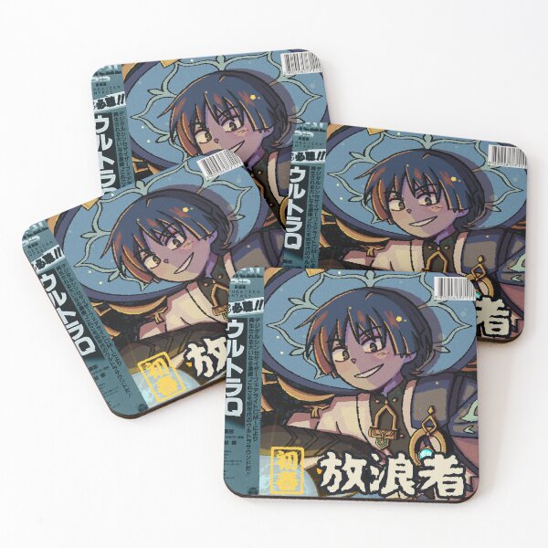 Item preview, vaporwave anime aesthetic genshin impact wanderer scaramouche designed and sold by kinseinohime.