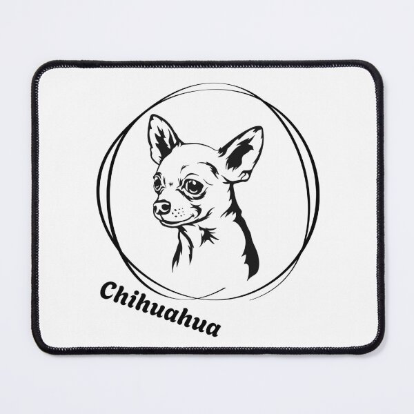 Item preview, Cute Chihuahua Head Silhouette – Dog Lover Artwork designed and sold by SimpleUla.