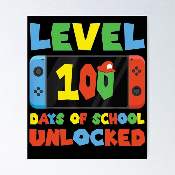 Artikel-Vorschau von 100 Tage Schule für Jungen, Gamer-Level 100 Tage freigeschaltet, designt und verkauft von stylechoc.